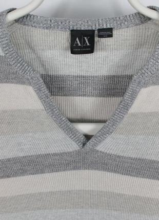 Пуловер armani exchange v-neck cotton pullover2 фото