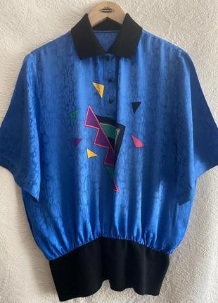 Вінтаж! блуза, сорочка, шовк, корея