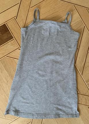 Нічна сорочка на сіра балерина roly poly 6 років, 116 см на бретелях3 фото
