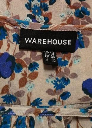 Шовкова блуза warehouse, 100% натуральний шовк, розмір 10/38 або м7 фото