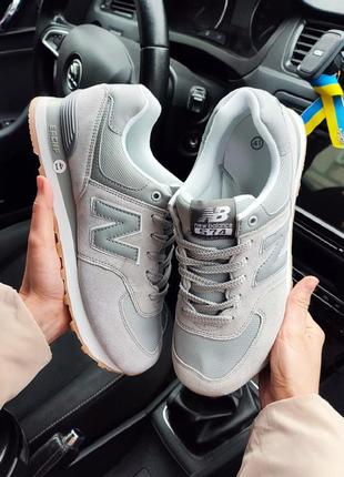 Мужские кроссовки new balance серые / качественные кроссовки New York Strogin's Tee