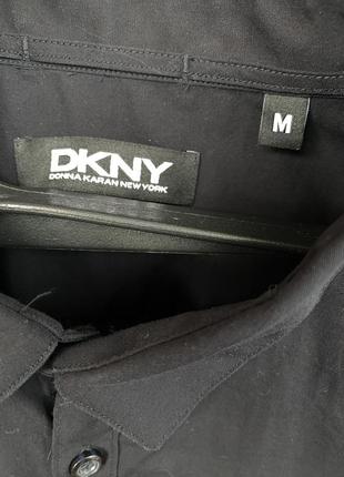 Dkny черная мужская рубашка размер м оригинал donna karan new york5 фото