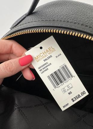 Женский брендовый кожаный рюкзак michael kors valerie medium backpack рюкзачек оригинал кожа мишель корс майкл корс на подарок жене подарок девушке8 фото