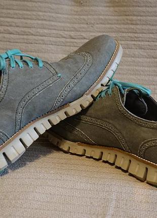 Великолепные веганские брогированные спортивные туфли  cole haan zerogrand wingtip 10 р.