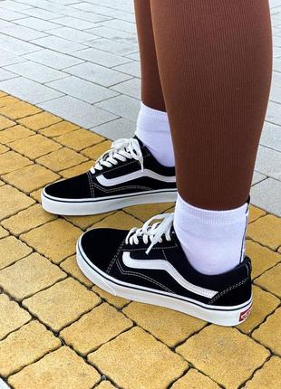 Vans old skool classic black white2 фото