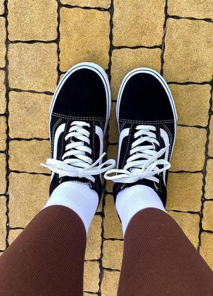 Vans old skool classic black white4 фото