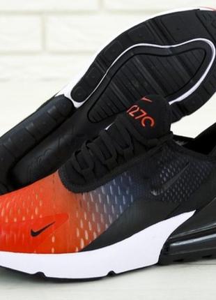 Крутые мужские кроссовки найк nike air max 270 black red.