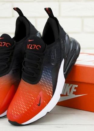 Крутые мужские кроссовки найк nike air max 270 black red.3 фото