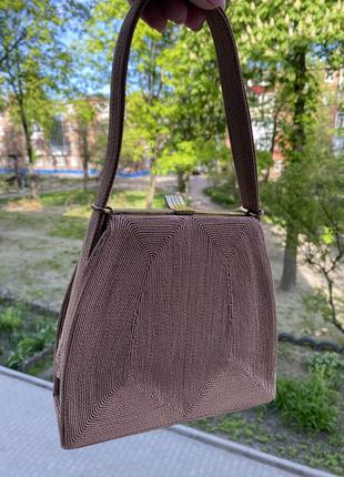 Винтажная настоящая сумочка corde 1940 - 1950.3 фото