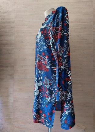 🌸❤️🌻 легка сукня туніка халат принт екзотика3 фото