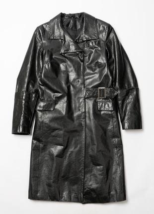 Un solo mondo vera pelle women’s leather trench женское кожаное пальто