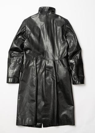 Un solo mondo vera pelle women’s leather trench жіноче шкіряне пальто3 фото