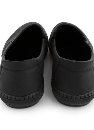 Стильные черные мужские туфли мокасины с перфорацией летние дышащие3 фото