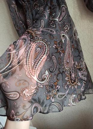 Сукня шифон, тканина як шовк4 фото