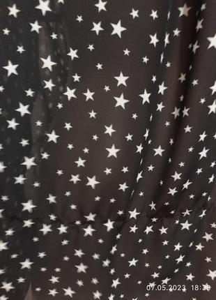 Легкая блуза в звездах4 фото