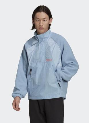 Спортивна флісова куртка кофта adidas originals men's adventure futura polar fleece half zip sweatshirt
