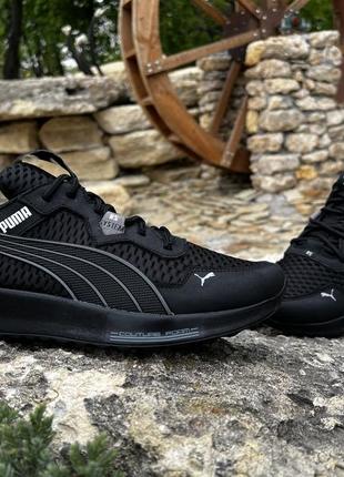 Кросівки чоловічі puma rs-x black/gray шкіра-сітка1 фото