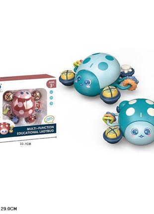 Игрушка развивающая музыкальная жук батарейки 3 цвета микс мелкая моторика музыка движение коробка 33,7*11*29