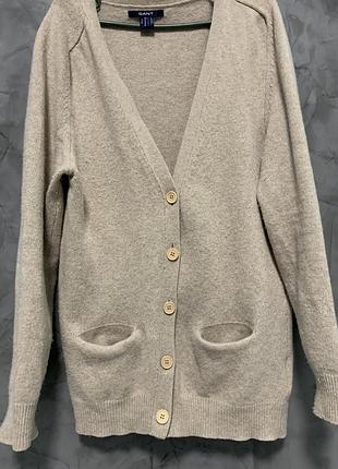 Шерстяний кардиган gant