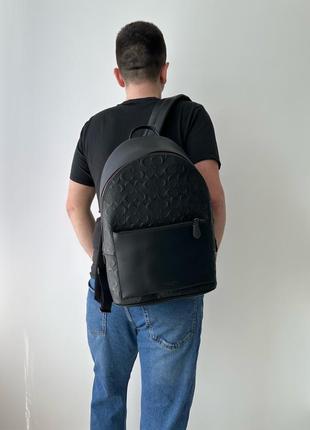 Coach metropolitan soft backpack чоловічий брендовий шкіряний рюкзак оригінал портфель рюкзачок коач коуч на подарунок хлопцю чоловіку4 фото