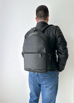 Coach metropolitan soft backpack чоловічий брендовий шкіряний рюкзак оригінал портфель рюкзачок коач коуч на подарунок хлопцю чоловіку3 фото
