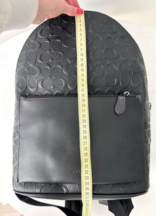Coach metropolitan soft backpack чоловічий брендовий шкіряний рюкзак оригінал портфель рюкзачок коач коуч на подарунок хлопцю чоловіку9 фото