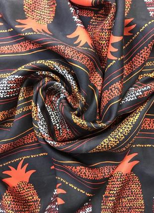 Винтаж. «ананасный» платок из натурального шелка от знаменитого бренда2 фото