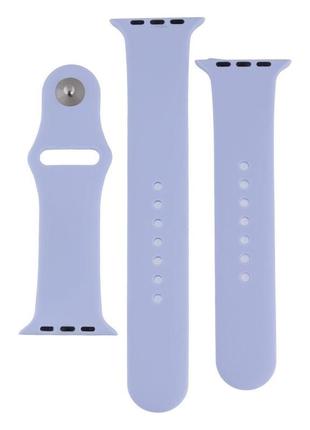 Ремешок для apple watch band silicone two-piece 42/44/45/49 mm цвет 39, elegant purple1 фото