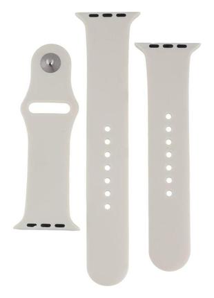 Ремінець для apple watch band silicone two-piece 42/44/45 mm колір 39, elegant purple7 фото