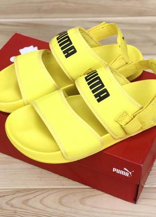 Сандали puma x hyuna leadcat ylm lite sandal yellow1 фото