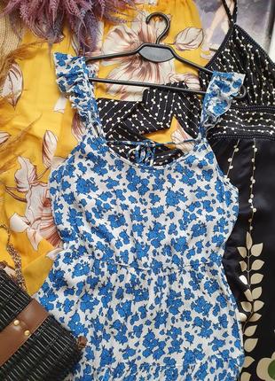 Натуральний квітковий сарафан плаття вільного крою4 фото