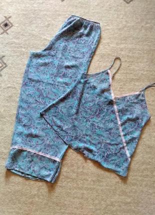 44-46р.(18) легкая шифоновая пижама со штанишками m&s