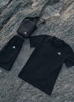 Комплект футболка adidas + шорти + барсетка