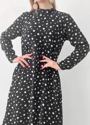 Черное платье в горохи 2