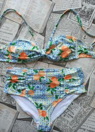 Купальник 44 р 70в 75а primark евро 36 высокая посадка