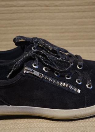 Стильные темно-синие замшевые кроссовки legero австрия 6 1/2.