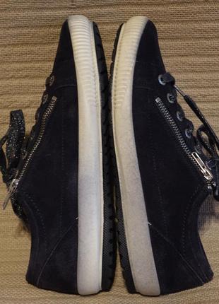 Стильные темно-синие замшевые кроссовки legero австрия 6 1/2.