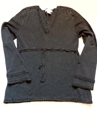 Блузон черный трикотажный v.a.s. clothing co1 фото