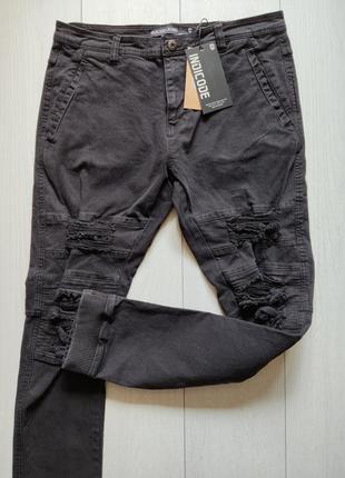 Джинсы с дирками indicode jeans