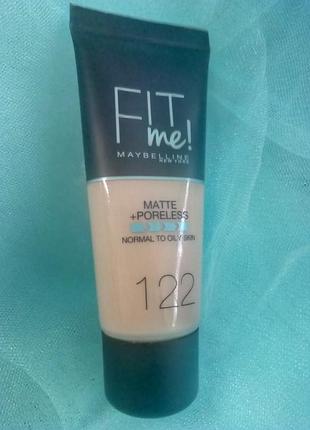 Maybelline fit me matte poreless foundation тональний крем,різні відтінки