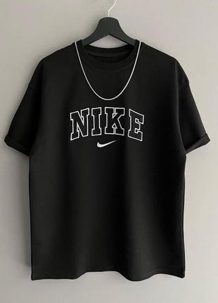 Футболка nike черная / брендовые мужские футболки найк