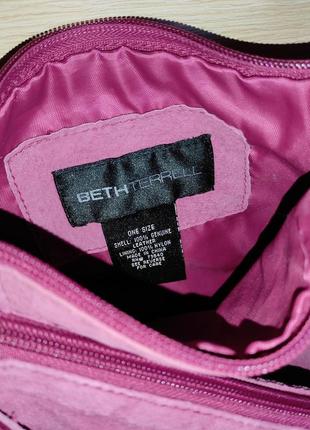 Beth terrell сумка тройная замшевая бескаркасная мягкая траснсформер