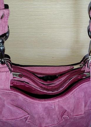 Beth terrell сумка тройная замшевая бескаркасная мягкая траснсформер