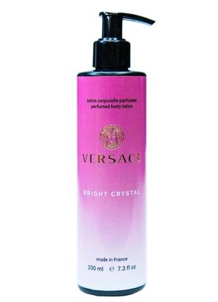 Парфюмированный лосьон для тела versace. bright crystal brand collection 200 мл