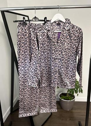Жіночий піжамний набір lascana домашній одяг тваринний принт