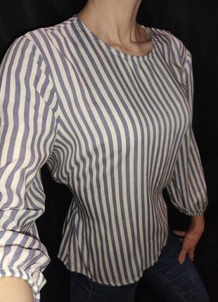 Блуза в полоску stradivarius, розмір м1 фото