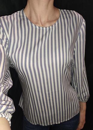 Блуза в полоску stradivarius, розмір м3 фото