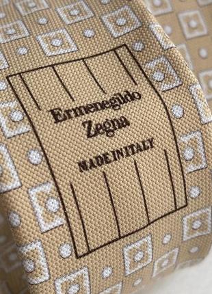 Краватка шовк бавовна ermenegildo zegna1 фото