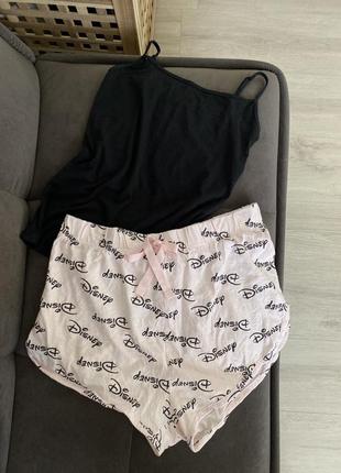 Бавовняна піжама шорти+майка дісней