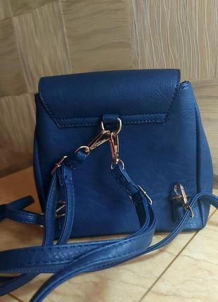 Рюкзак синій, невеликий,  новий2 фото